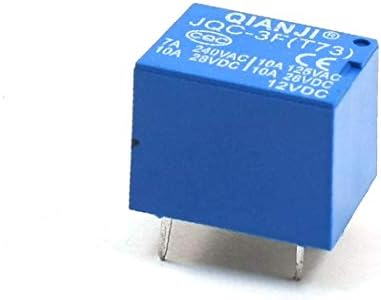 X-DRIE JQC-3F 5-kontakt releja za napajanje tiskanih pločica SPDT 12v dc, kolut 10A/28 vdc, 7A/240 v izmjenične struje(JQC-3F