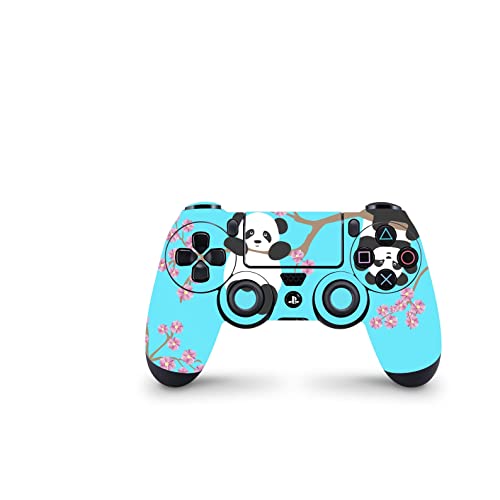 Torbica za kontroler ZOOMHITSKINS PS4, kompatibilan kontroler Playstation 4, dizajn Panda Blue Pink Sakura Oriental Slatka,,