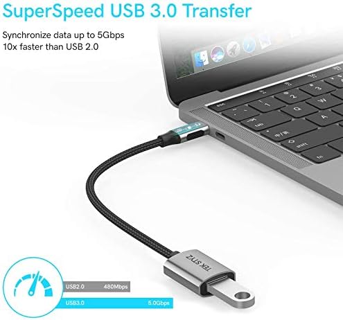 TEK STYZ USB-C USB 3.0 adapter kompatibilan s Realme 8i OTG Type-C/PD mužjak USB 3.0 ženski pretvarač.