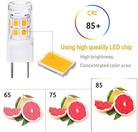 8 komada neregulirane LED žarulje 2 vata 17 LED dioda 2835 mm Topla bijela 3000K ekvivalent 180 lumena 20-Vatne halogene
