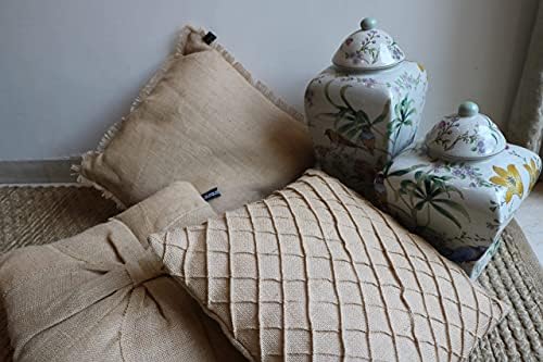 Poklopac jastuka za jastuk za prirodne vlakna u kući | Baci jastuk školjka | Za kauč, ukrase za dom, spavaća soba, dnevna