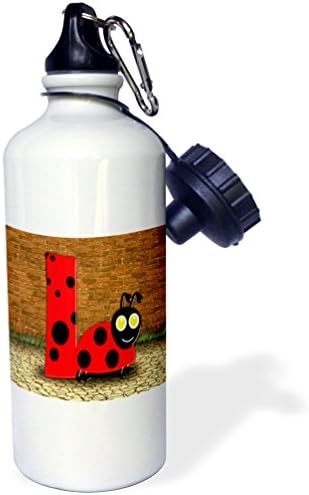 3dose ispis simpatičnog L je za bocu za vodu u Ladybug, 21 oz, prirodno