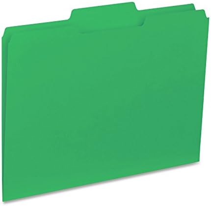 1/3-izrezane mape unutarnjih datoteka u boji, zelene