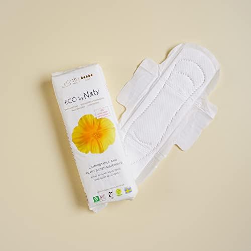 Eco by Naty sanitarni jastučići - sanitarni jastučići za žene i upijaju za žene, menstrualni proizvod organskog pamuka, bolji