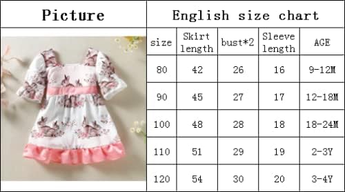 Aylinggo Toddler djevojčica zeko haljina uskrsna odjeća ruffle princeza haljina slatka uskršnja odjeća 6m 12m 18m 2T 3T 4T