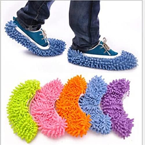 Jsnzmtsbd 3Pairs mop papučice cipele za čišćenje poda, pokrivači cipela za višekratnu upotrebu, za čišćenje papuča za čišćenje