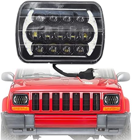 Zamjena Silscvtt za Jeep Wrangler Cherokee XJ YJ 105W 5x7 7x6 led prednjih svjetala s visokim bližnjima svjetlo DRL