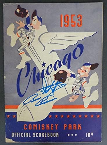Vintage program iz 1953. s dvostrukim autogramom Chicago bijeli Socks vs. 177127 - časopisi s autogramima