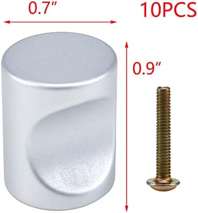 T tulead aluminijska legura ladica za cilindar povlači ručice ormara Moderna cilindrična ručka za ormar, ormar s pričvrsnim