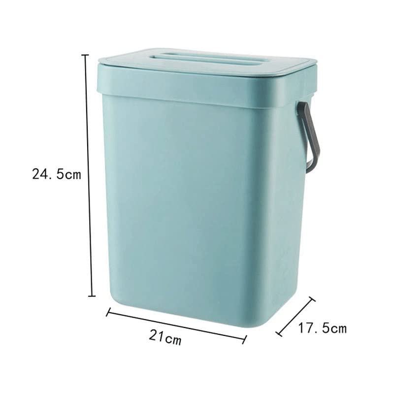 Zhaolei kanta za smeće s poklopcem kuhinjskih ormara Viseće smeće kanta za smeće na zidu, kanta za smeće za toaletno smeće