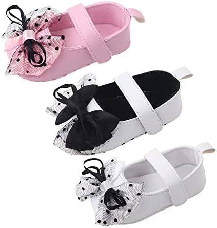 Fleksibilne cipele za malu djecu, cipele za bebe, Ležerne cipele s mašnom i petljom s mekim potplatom, princezine cipele,