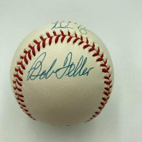 Sandy Koufax Nolan Ryan i Bob Feller potpisali su bejzbol američke lige JSA CoA - Autografirani bejzbol