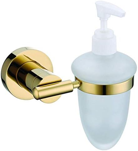 Zuqiee zidni dozator sapuna, zlatni dodaci za kupaonicu okrugli osnovni sapuni sapuni losion
