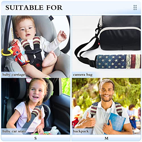 Prekrivači za autosjedalice američke zastave za bebe 2 PCS kaiševi za auto sjedalo jastučići za jastučiće za zaštitni automobil