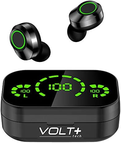 Volt Plus Tech Wireless v5.3 LED Pro ušne ušice kompatibilne s vašim Oppo R1X IPX3 Bluetooth Water & Zupffian/Buim smanjenje