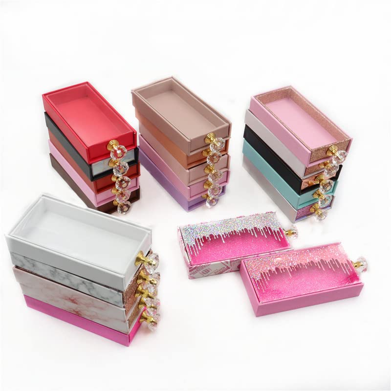 Kutija za pakiranje trepavica pravokutne kutije s ladicama volumetrijska kristalna ručka magnetska kutija prazna, 805, 10