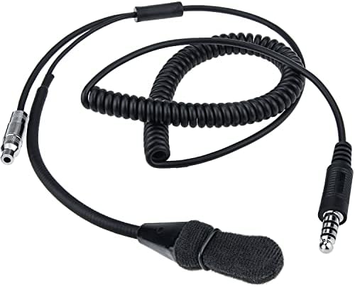 Zamjenjivi komplet kacige za kacigu s fleksibilnim mikrofonom i spiralnim kabelom za trkaće radio stanice i komunikacije