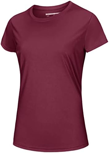 MagComsen ženska majica s kratkim rukavima Brzi suho upf 50+ atletski trčanje trening joga gornji majice za performanse