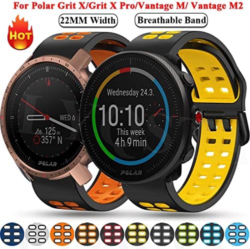 OTGKF meke silikonske narukvice naramenice za Polar Vantage M2 Smart Watch Band Polar Grit X/Pro/Vantage M Belt Sport 22