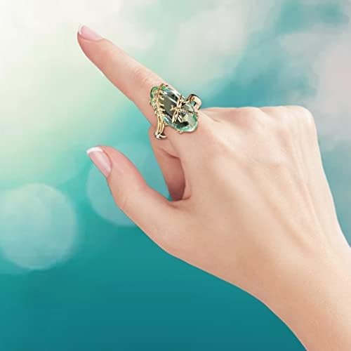 2023 jednostavni zlatni biserni dijamantni cirkonij ženski prsten s prstenom za spajanje nakit koji mijenja boju prstena