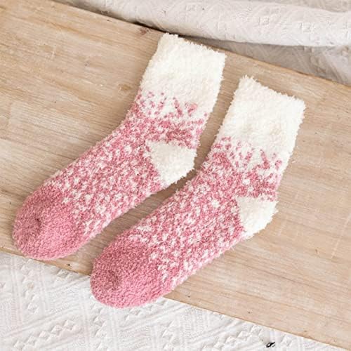 Ženske nejasne jesenske i zimske čarape debele ugodne plišane čarape ugodne meke čarape Home casual čarape