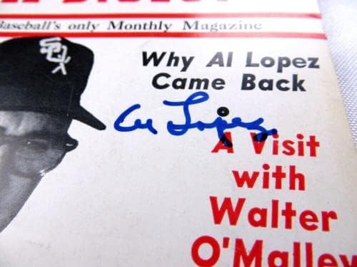 Al Lopez potpisao je časopis Baseball Digest s autogramom 1969 bijeli soks 939525-MLB časopisi s autogramima