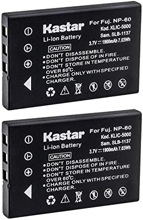 Kastar Battery 2X for Hewlett Packard A1812A L1812A L1812B Q2232-80001 PhotoSmart R07 R507 R607 R607xi R707 R707v R707xi