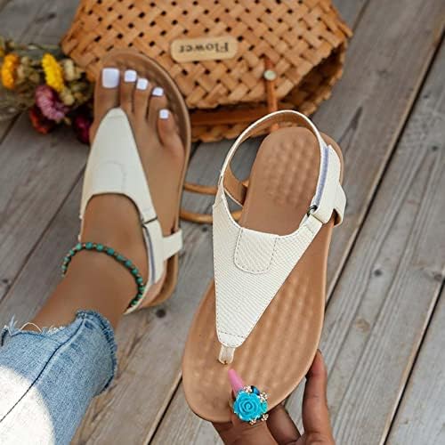 RBCULF Women Flip Flip sandale Ljetne sandale Beach Boem Boem Glenke remen casual hodajuće cipele dame Flats Comfort Cipele