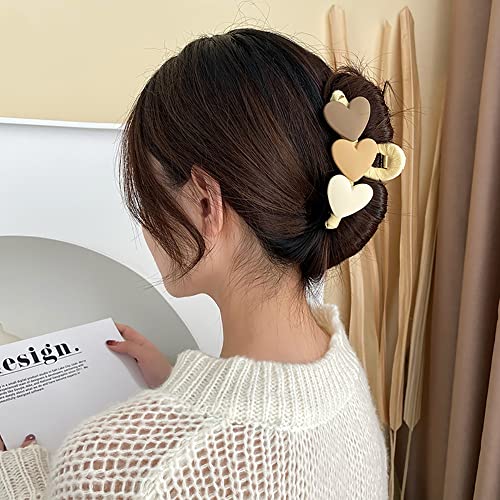 Akrilne kandže za kosu rak Koreja kopče za kosu u obliku slatkog srca za žene djevojke kopče za kosu s kandžama za kupanje