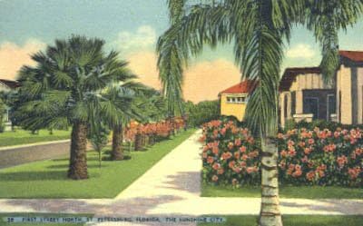 St Petersburg, razglednica na Floridi