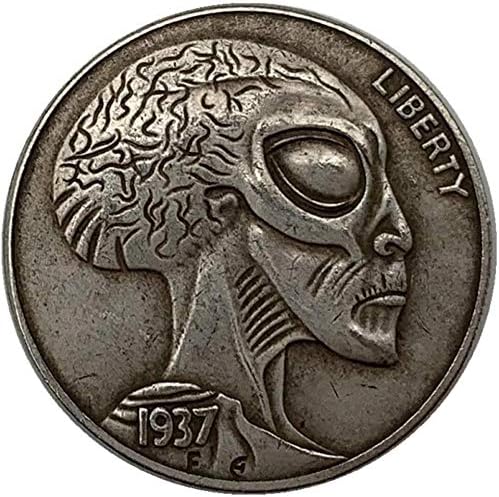 1937. Vanzemaljska lubanja Antička kolekcija bakra i srebrnog kovanica 20 mm srebrni novčić bakar i srebrni kovanica Komemorativna