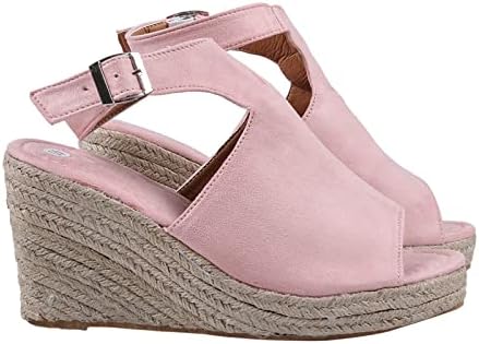 2023. nove sandale za žene modne klinove visoke potpetice rimske cipele solidna boja casual remen za kopče na cipelama za