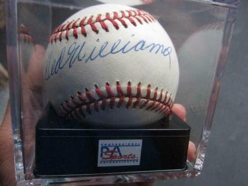 Ted Williams Single potpisao službeni al bejzbol lopta PSA/DNA stupnjeva metvica 9 - Autografirani bejzbols