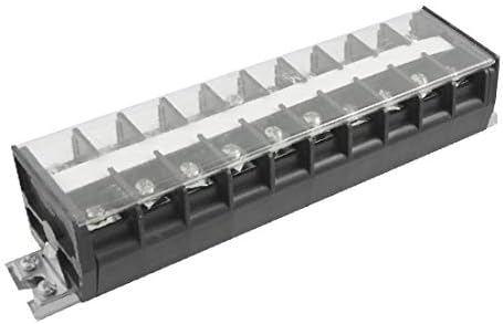 X-DREE 660V 60A 10-struka aluminijski blok шлагбаума s vijčanim kontakta na temelju DIN-reiki (660-V 60A 10-struka barijera
