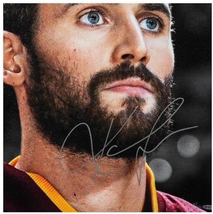 Kevin Love Autographid Up Close & Personal 20 x 24 platno - Gornja paluba - Autografirana NBA umjetnost