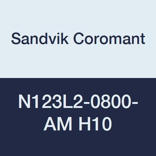 Sandvik Coromant Corocut 2-rubni karbidni profiliranje umetka, H10 stupanj, neobrađen, 2 rubova rezanja, N123l2-0800-AM,