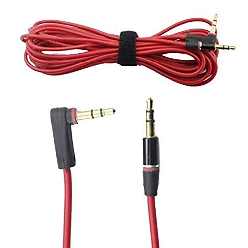 Seardream 16ft 5m 3,5 mm, desni kut muškog do muškog 800 audio kabelskog kabela za otkucaje dr. Dre Studio Red Color