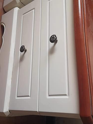 Qmseller Povucite ručicu metalni cvjetni oblik ormara ladica za vrata vrata brončanog tona