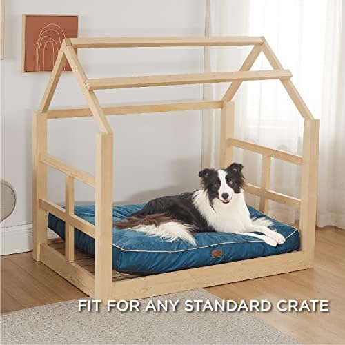Vodootporni kreveti za pse za vrlo velike pse - krevet za pse od 4 inča debljine do 100 kilograma s uklonjivim perivim pokrivačem,