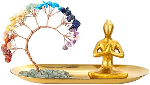 7 ČAKRA KRISTALNO DRVO ŽIVOT - Namaste joga kip Meditacija i dekor doma - Pokloni za mamu od kćeri, sina za mamu, žene, trudna