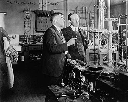 Dr. Irving Langmuir i Gugliemo Marconi 11x14 Silver Halonide Photo Print