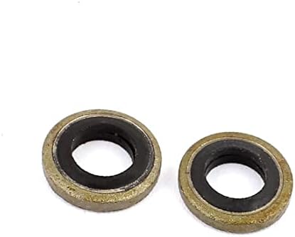 X-DREE 20PCS 6 mmx12 mm gumeni metalni prsten otporan na brtvljenje ulja (20 Unids 6 mmx12 mm anillo de metal resistente