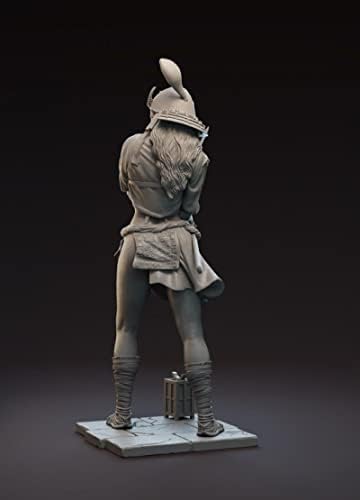 Goodmoel 1/24 Drevna fantazijska ženska ratnička smola Model komplet/neobuzdani i neobojeni vojnik Die Cast Kit/TL-352