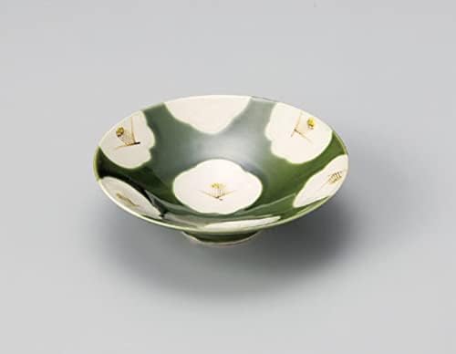 山下 工芸 工芸 工芸 Yamasita Craft 59-10-696 Oribe Camellia ravna mala zdjela