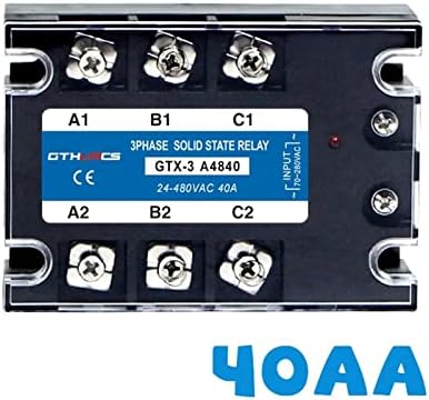 Exongy 3-SSR AC-AC 10A 25A 40A 60A 80A 100A 120A 200A Trofazni modul relejskog stanja čvrstog stanja 70-280V AC kontrola