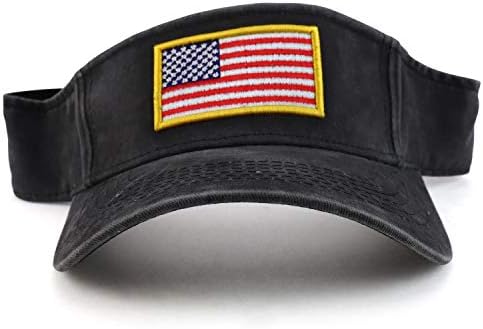 Trgovačka trgovina odjeće u SAD -u američka zastava Izvezena poliesterska ljetna vizir šešir