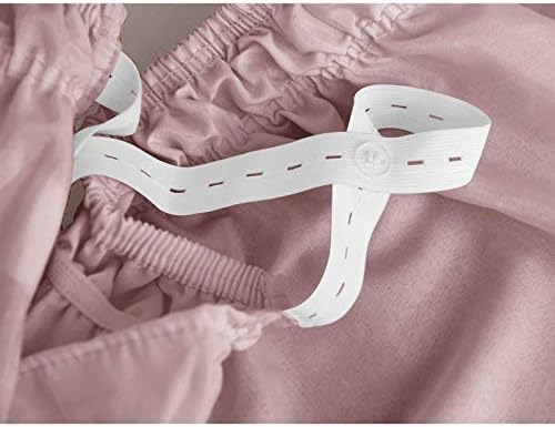Obytex kreveta za omotavanje oko kreveta suknje, pamučna elastična prašina prašina svilena mekana i naborna slobodna klasična