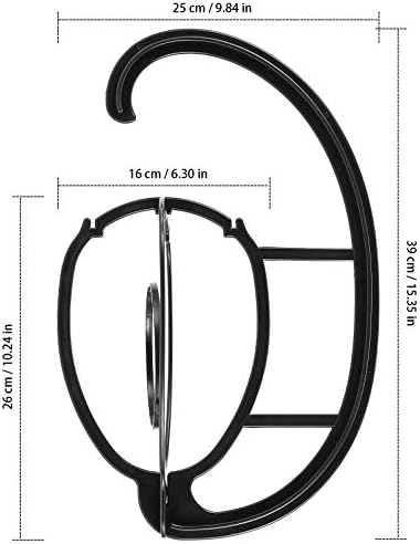 Vješalica za perike od 8 inča stalak za više perika i šešira Sklopivi sušilica za perike prijenosni viseći stalak za perike