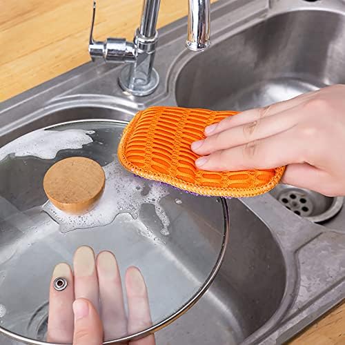 NPKGVIA Pranje vlakana za pranje sitnih vlakana spužva čišćenje kuhinje čišćenje jastučića nije lako dobiti ručnike za ručne