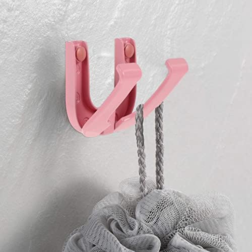 Houseutil metalne vješalice sklopivi zidni ujednačeni ručnik ukazač aluminij u obliku u obliku vješalice za ručnike za ručnike